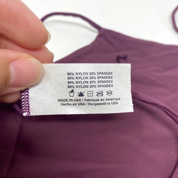 Tavik Women's Ryan Sport Swim TOP ONLY Merlot Ribbed Reversible - Picture 7 of 8